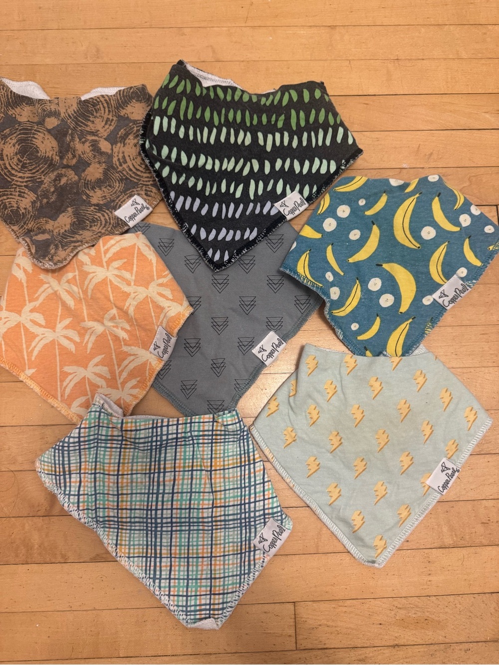 Assorted Pattern Bandana Bib Set - Multicolor Baby Bibs
